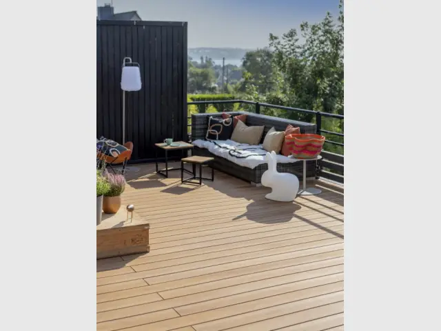 réalisation terrasse salon de jardin à boos